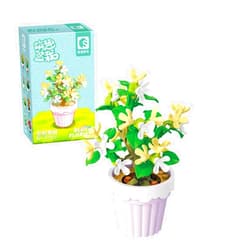 MEIEST Mini Flower Succulent Bonsai Building Block Set,Simulation Pot Plant Artificial Particle Flower Botanical Collection Construction Building Bricks Toy,Cute Home Decors (Fragrans)