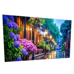 JOOZ Large Diamond Painting Kits for Adults DIY 5D City Street Diamond Art Kits for Adults Full Drill Diamond Art City View Gem Painting Kits for Gift Home Wall Decor 27.5x15.7 Inch