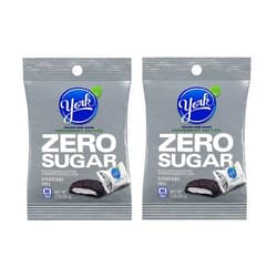 Smiling Sweets York Peppermint Patties Dark Chocolate Zero Sugar, Great for Stocking Stuffers and Around the Holidays, Enjoy Anytime and Anywhere, Perfect for Stocking Stuffers - 3 oz Bags (Pack of 2)