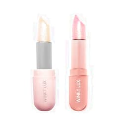 Winky Lux Unicorn Glimmer Balm & Rose Glimmer Balm Duo – pH Lip Balm, Color Changing Lipstick and Tint, Sheer Pink Lipstick with Subtle Shimmer & Soft Vanilla Scent