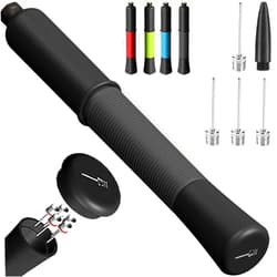 Fenxyo Ball Pump with Needle Storage Design, Basketball Pump with Needles & Extendable Cable, Hand Pump for Balls, Ball Air Pump for Basketball Soccer Football Volleyball