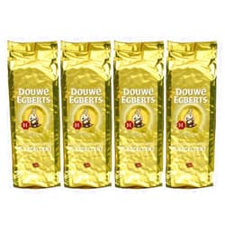 Douwe Egberts Excellent Aroma Whole Bean Coffee 17.6oz (Pack of 4),Gold