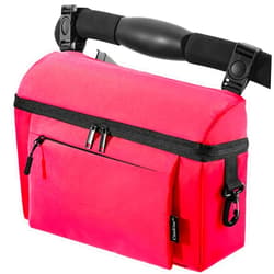CitisKins Universal Baby Stroller Organizer Large Space with Insulated Cup Holder Detachable Diaper Bag Adjustable Shoulder Strap Fits All Strollers (pink)