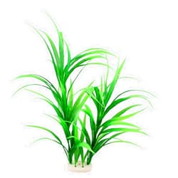 Unootel Green Grass Cluster Aquarium Décor Plastic Plants Large 17 Inches Tall 4510