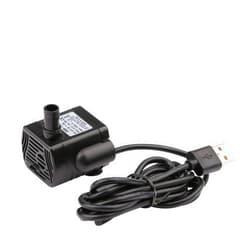 Driew 3W DC 3.5-8V USB Water Pump with Power Cord, Solar Mini Submersible,Brushless,Waterproof (2, Black)