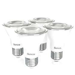 Sunco Lighting Sunco 4 Pack PAR20 LED Bulbs 50W Equivalent 7W Dimmable, CRI90 4000K Cool White 470 Lumens E26 Medium Base IP65 Waterproof Indoor Outdoor Home Super Bright Wide Area Flood Light UL