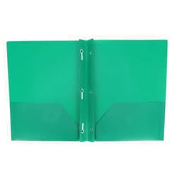 Aurora2018 AURORA LLC.School,office supplies.plastic Folders with Prongs and Two pockets(Green)