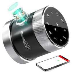 Geek Smart Door Lock, Fingerprint Door Lock Keyless Entry Door Lock with Keypad Smart Door Knob Remote Control with APP IC Card Mechanical Key Great for Airbnb Homes Apartments Hotels and Offices