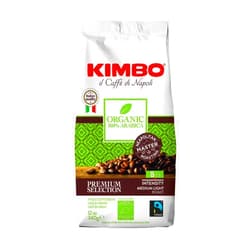 Kimbo Organic Whole Coffee Beans 340grams - Blended and Roasted in Italy - Organic and Washed Coffee Beans