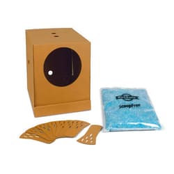 PetSafe Disposable Litter Box with Litter - Collapsible No-Mess Box with Reliable Leak-Proof Protection & Superior Odor Control - Includes 4.3 lb Bag Crystal Pebbles & 8 Disposable Scoops