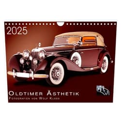 CALVENDO Oldtimer Ästhetik - Fotografien von Wolf Kloss (Wandkalender 2025 DIN A4 quer), CALVENDO Monatskalender [Calendar] Wolf Kloss