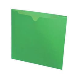 Ecom Folders 11 pt Green Color Jacket, Letter Size, Dental Style (Box of 50)