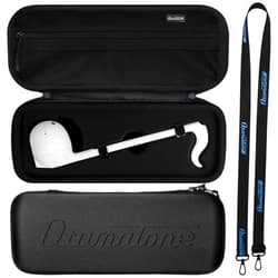 Otamatone Official Case for Otamatone (Regular - 10.7 inch) Musical Instrument Toy Synthesizer Hard Shell Cover, Smooth Fitted Protective Interior with Official Logo Strap, Inner Zipper Pouch (Black)
