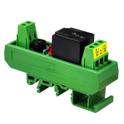 Electronics-Salon AC/DC 5V Slim DIN Rail Mount 10Amp SPDT Power Relay Interface Module, JS1-5V-F.
