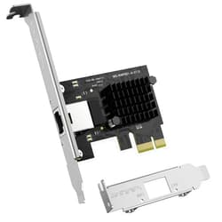 WAVLINK Gigabit Ethernet PCIE Network Card, 10/100/1000Mbps RJ45 LAN Adapter for Desktop PC, Win10/11 Supported