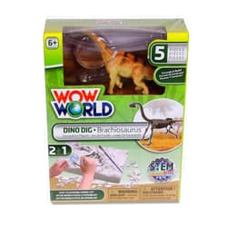 Katz trimming / trims unlimited Wow World Dino DIG Excavation Playset STEM Science Tech Math 2 in 1-Brachiosaurus, Triceratops, Pterodactyl (Brachiosaurus 3275)