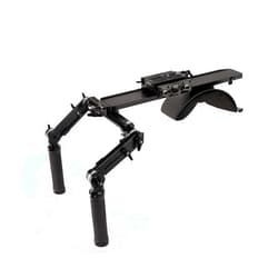 PROAIM Discovery SR-10 Comfortable Shoulder Mount Rig for DSLR Camera Upto 20kg/44lb. Rosette Handle with Wide/Narrow Handle Positioning. 15mm Quick Release Camera Mount, 1/4