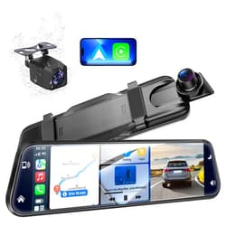 KOUENOM 2.5K Mirror Dash Cam with Carplay&Android Auto,10