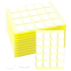 Aubeco 720PCS Candle Wicks for Candle Making, Candle Wick Stickers, Heat Resistance Double-Sided Stickers with The Little ‘‘Tail’’, Stickers for Candle Making