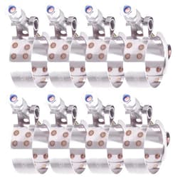 Hilitchi 8Pcs Stainless Steel T-Bolt Clamps with Rounded Band Edges Heavy Duty Turbo Intake Intercooler Clamp (32-37MM) for 1Inch