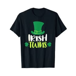 Ireland Funny Irish Saint Patricks Day Twin Outfit Irish Twins Funny Matching Saint Patricks Day Twins T-Shirt