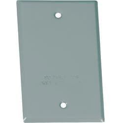 Sigma Electric Sigma Engineered Solutions, Gray 14240 1-Gang Rectangular Stamped Weatherproof Cover
