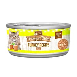 Merrick Purrfect Bistro Grain Free Premium Soft Canned Pate Adult Wet Cat Food, High Protein Turkey Recipe - (Pack of 24) 3 oz. Cans