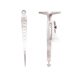 Necygoo Weld Gauge Set Hi-Lo Welding Gauge and 1/32-5/8 Inch 1-15mm Taper Gauge Stainless Steel Imperial Metric Measurement Welding Gauge