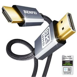 BENFEI 8K HDMI to HDMI Cable, 4K@240Hz, 8K@60Hz, HDMI 2.1, 6 Feet, 48Gbps, Aluminum Shell, Nylon Braided