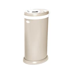 Ubbi Stainless Steel Diaper Pail, Odor Locking, No Special Bag Required, Award-Winning, Registry Must-Have, Taupe