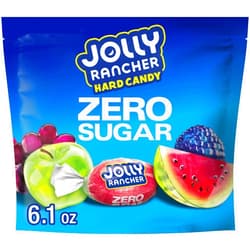 JOLLY RANCHER Zero Sugar Assorted Fruit Flavored Hard Candy Bag, 6.1 oz