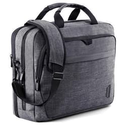 BAGSMART 17.3 Inch Laptop Bag, Expandable Computer Bag Laptop Briefcase Men Women,Laptop Shoulder Bag,Work Bag Business Travel Office, Dark Grey
