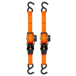SMARTSTRAPS 10’ Retractable Ratchet Straps, 2 Pack – 3,000lb Break Strength, 1,000lb Safe Work Load — Haul Motorcycles, Boats, and Appliances with Patented Technology Heavy Duty Ratchet Straps