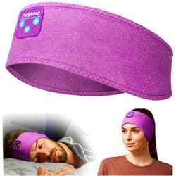 Perytong Sleep Headphones Tech Gadgets Bluetooth Headband for Women Headband Headphone with Ultra-Thin HD Speakers & Mic, Perfect for Sleeping Yoga Running Workout Travel Sports Unique Gifts