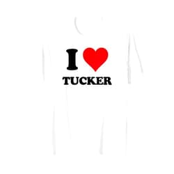 Named Custom Novelty Given Name Valentines Merch I Heart Tucker First Name I Love Personalized Stuff T-Shirt