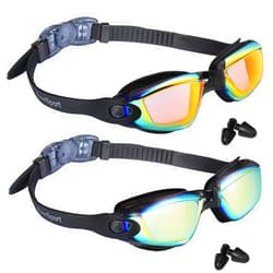 EverSport Swim Goggles Pack of 2 Swimming Goggles Anti Fog for Adult Men Women Youth Kids