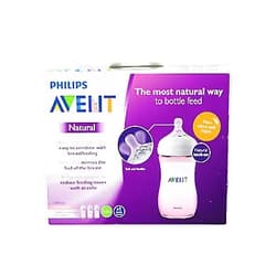 Philips AVENT 3-Pack Natural Wide-Neck Bottles - Pink, one Size