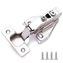 DecoBasics (10 PCS) Full Overlay Soft Close Cabinet Hinges for Kitchen Cabinets - 105° Face Frame Concealed Cabinet Door Hinge -3 Way Adjustability -Clip on Plate & Matching Screw 4 Easy Installation