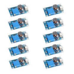 VKLSVAN 10PCS DC-DC Boost Converter 2V-24V to 5V-28V Adjustable Step up Power Supply Module with Micro USB