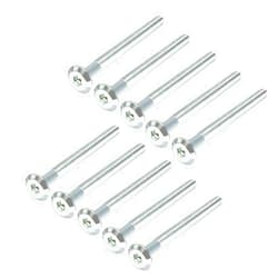 uxcell M6x70mm Furniture Bolts Hex Socket Screws 50mm Thread Length Zinc Plated 10pcs