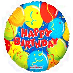 ConverUSA 18 Inch Sv Birthday With Confetti Balloon