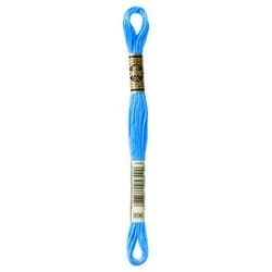 DMC 117-996 6 Strand Embroidery Cotton Floss, Medium Electric Blue, 8.7-Yard