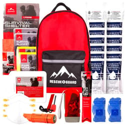 RESCUE GUARD First Aid Kit Hurricane Disaster or Earthquake Emergency Survival Bug Out Bag Supplies for Families - 72 Hours of Disaster Preparedness Supplies