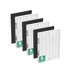 Improvedhand C545 Replacement Filter S Compatible with Winix C545, B151, P150, 9300 Air Purifier, Replaces Filter S 1712-0096-00 and 2522-0058-00，Improvedhand 3 Pc High Efficiency and 3 Pc Activated Carbons