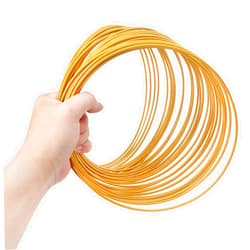 GENHAKON 30 Piece 8 Inch Gold Metal Floral Hoop Wreath Macrame Rings Set, Floral Hoop Wreath for Weddings, Home Decor and DIY Crafts, Dream Catcher, and Macrame Wall Hanging Crafts by GENHAKON.