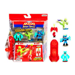Akedo Legends of Akedo Beast Strike Starter Pack | 3 Akedo Warriors | 1 Legendary Warrior, 1 Beast Striker and 1 Ultra Rare Warrior | with Training Practice Piece and Exclusive Joystick Controller, Medium