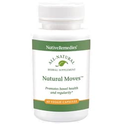 Native Remedies Natural Moves - All Natural Herbal Supplement Promotes Bowel Health and Regularity as Related to Constipation - 60 Veggie Caps