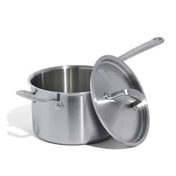 Made In Cookware - 4 Quart Stainless Steel Saucepan with Lid - 5 Ply Stainless Clad Sauce Pan - Professional Cookware - Crafted in Italy - Induction Compatible