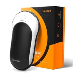 OCOOPA Hand Warmers Rechargeable, 10000mAh Electric HandWarmer, 15hrs Hands Heater, Portable Charger, 3 Levels Heating, Perfect for Golf, Hunting, Camping Gifts, H01