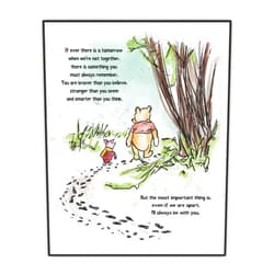 Buffay If Ever There Is A Tomorrow, Nursery Wall Decor, Winnie Wall Art, A. A. Milne the Pooh Quote Classic Poster, Encouragement Gift for Kids (Unframed Print 8